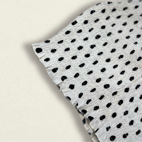 b&w polka dot crop top - Picture 3 of 4